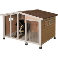 Hundehütte Overview 134 x 92 x 82 cm braun