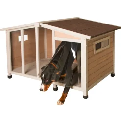 Hundehütte Overview 134 x 92 x 82 cm braun