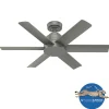 Hunter Fan Hunter Deckenenventilator Kennicott 112 cm mattes silber