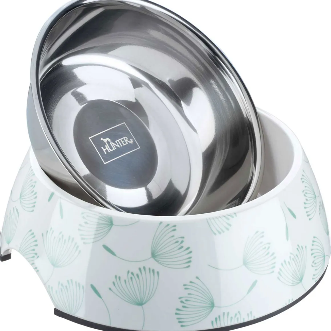Hunter Melamin-Napf Blies weiß-grün 160 ml