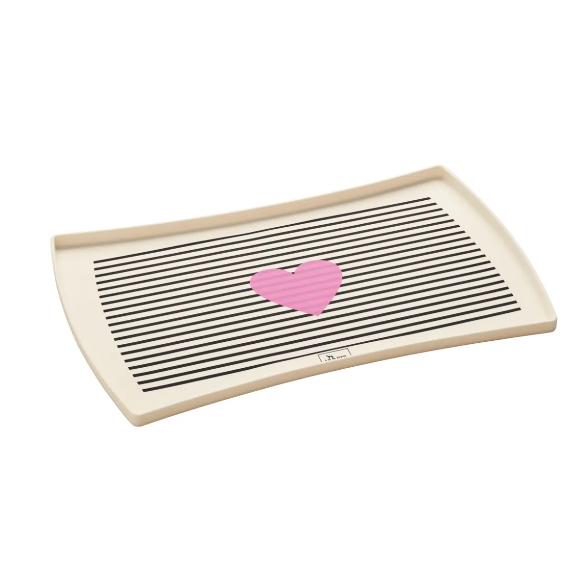 Hunter Napfunterlage Biri weiß-schwarz 48 x 30 cm