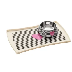 Hunter Napfunterlage Biri weiß-schwarz 48 x 30 cm