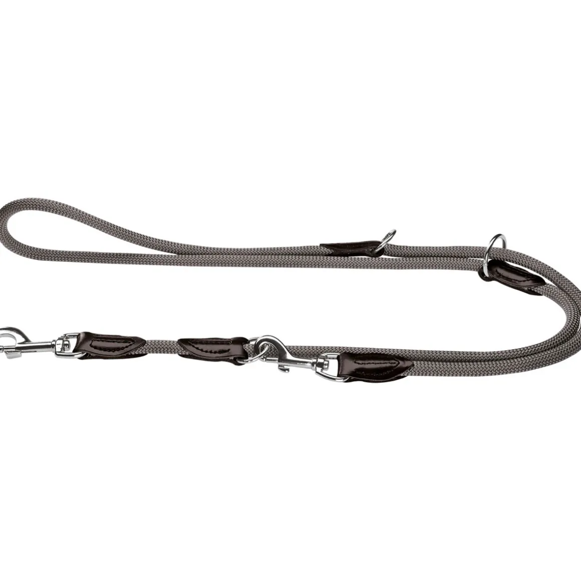 Hunter Verstellbare Führleine Freestyle grau 10 mm
