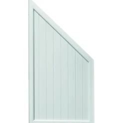 Ideenwelt T&J Zaunserie TRENDLINE Ecke 90 x 180/90 cm weiß