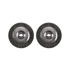 Ikra Stahlbürsten-Set 2-teilig