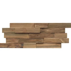 Indo FSC Teak Paneel 10 Stück 500 x 200 x 10-20 mm