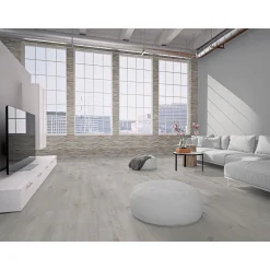 Indo Wandverkleidung Bangkirai Whitewash 5er-Set