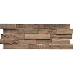 Indo Wandverkleidung Slimwood Hevea Stone Washed 9er-Set