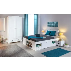 Inter Link Bauernschrank „Reutte“, weiß, 2-trg., mit 2 Schubladen, 104x198x56 cm