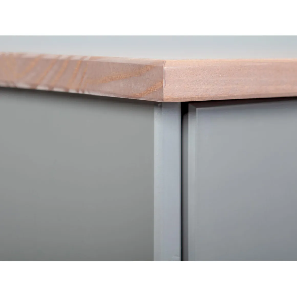 Inter Link FSC Kommode „Luzerna 3.1“, grau-sepia, 2-türig