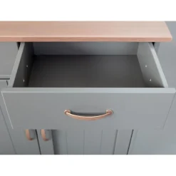 Inter Link FSC Kommode „Luzerna 3.1“, grau-sepia, 2-türig