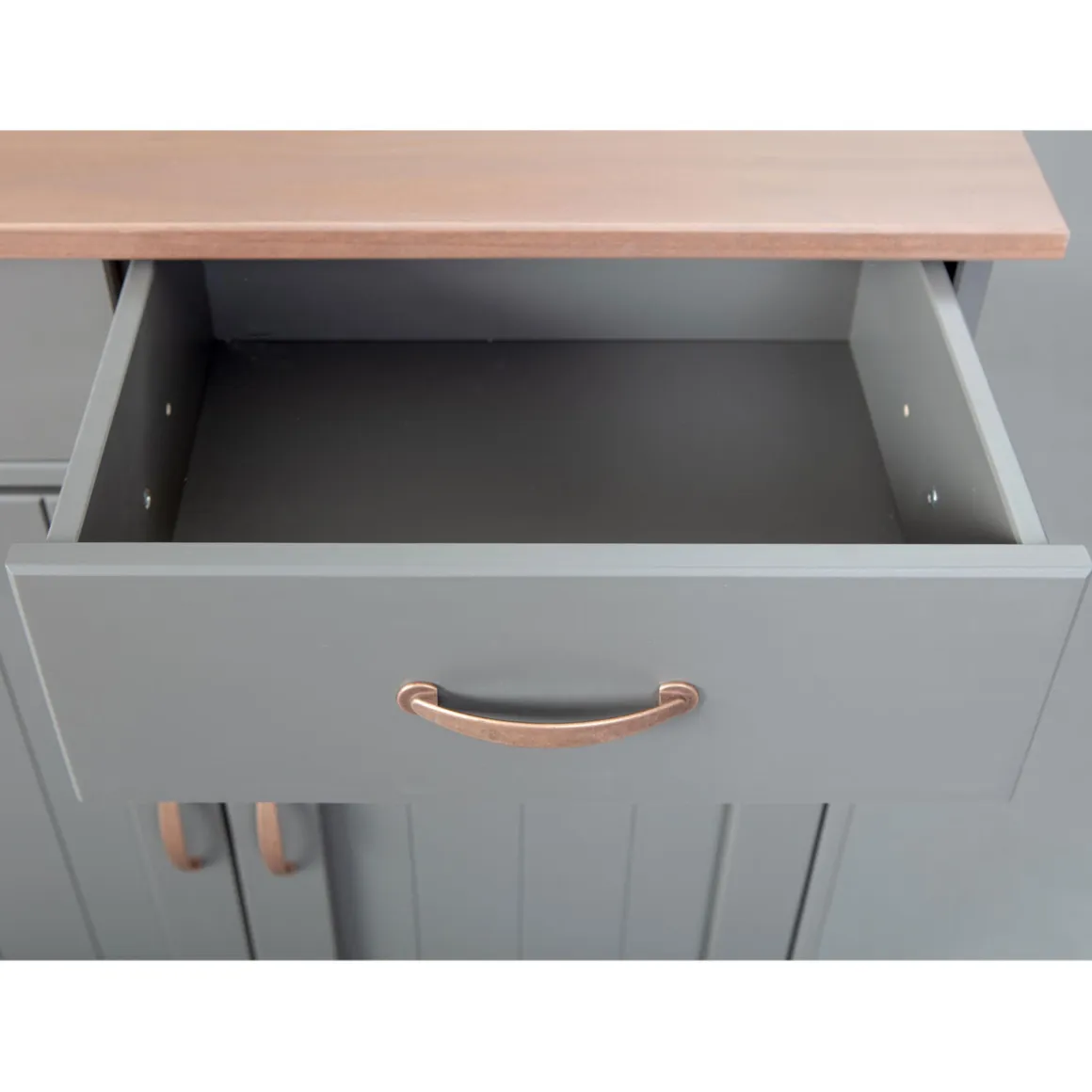 Inter Link FSC Kommode „Luzerna 3.1“, grau-sepia, 2-türig