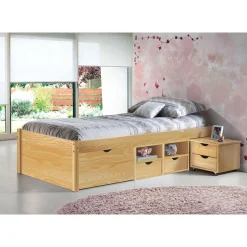 Inter Link Funktionsbett „Claas“, 90x200 cm, farblos, mit Rost