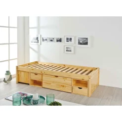 Inter Link Funktionsbett „Claas“, 90x200 cm, farblos, mit Rost