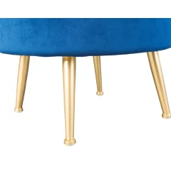 Inter Link Hocker „Willandra“, blau, 41x38x41 cm