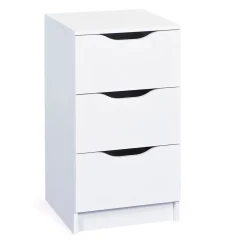 Inter Link Kommode „Westphalen 3“, weiß, 3 Schubladen, 41x71x40 cm