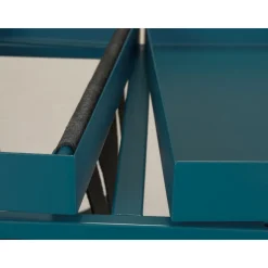 Inter Link Magazinständer „Club NY“, blau-schwarz, 35x40x35 cm