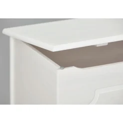 Inter Link Massivholztruhe „Emel“, weiß lackiert, 89x53x47 cm