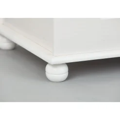 Inter Link Massivholztruhe „Emel“, weiß lackiert, 89x53x47 cm