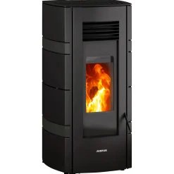 Justus Sia 8,0 kW, Stahl/Stahl, schwarz