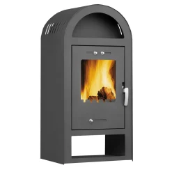 Kaminofen Galeras O5 6,8kW Stahl schwarzAnschl. oben 150mm