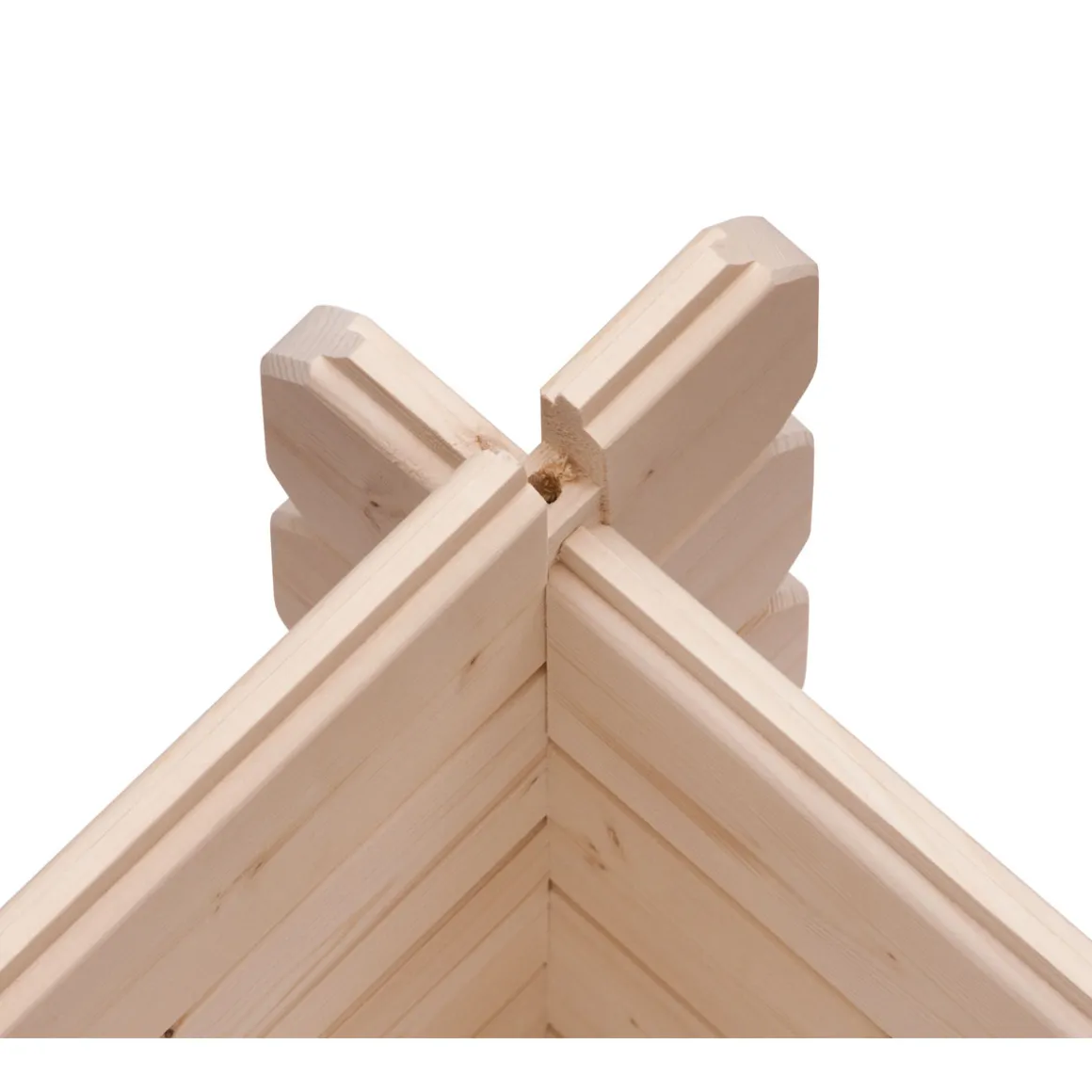 Karibu Blockbohlenhaus Emscher 5 297 x 297 cm naturbelassen