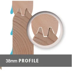 Karibu Blockbohlenhaus Radeburg 2 naturbelassen