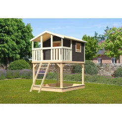 Karibu Stelzenhaus Benjamin seidengrau