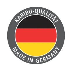 Karibu Stelzenhaus Benjamin naturbelassen inkl Rutsche rot