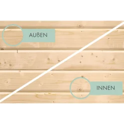 Karibu Cubus Pavillon naturbelassen