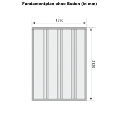 Karibu Fahrradgarage naturbelassen 163 x 217 cm