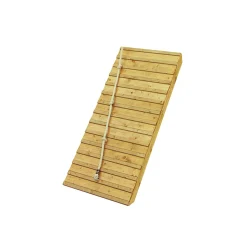 Karibu Fidel inklusive Rampe terragrau Rutsche blau