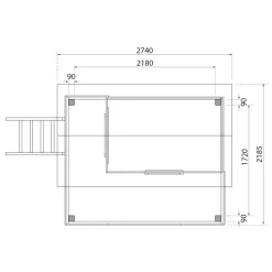 Karibu Fidel inklusive Rampe terragrau Rutsche blau