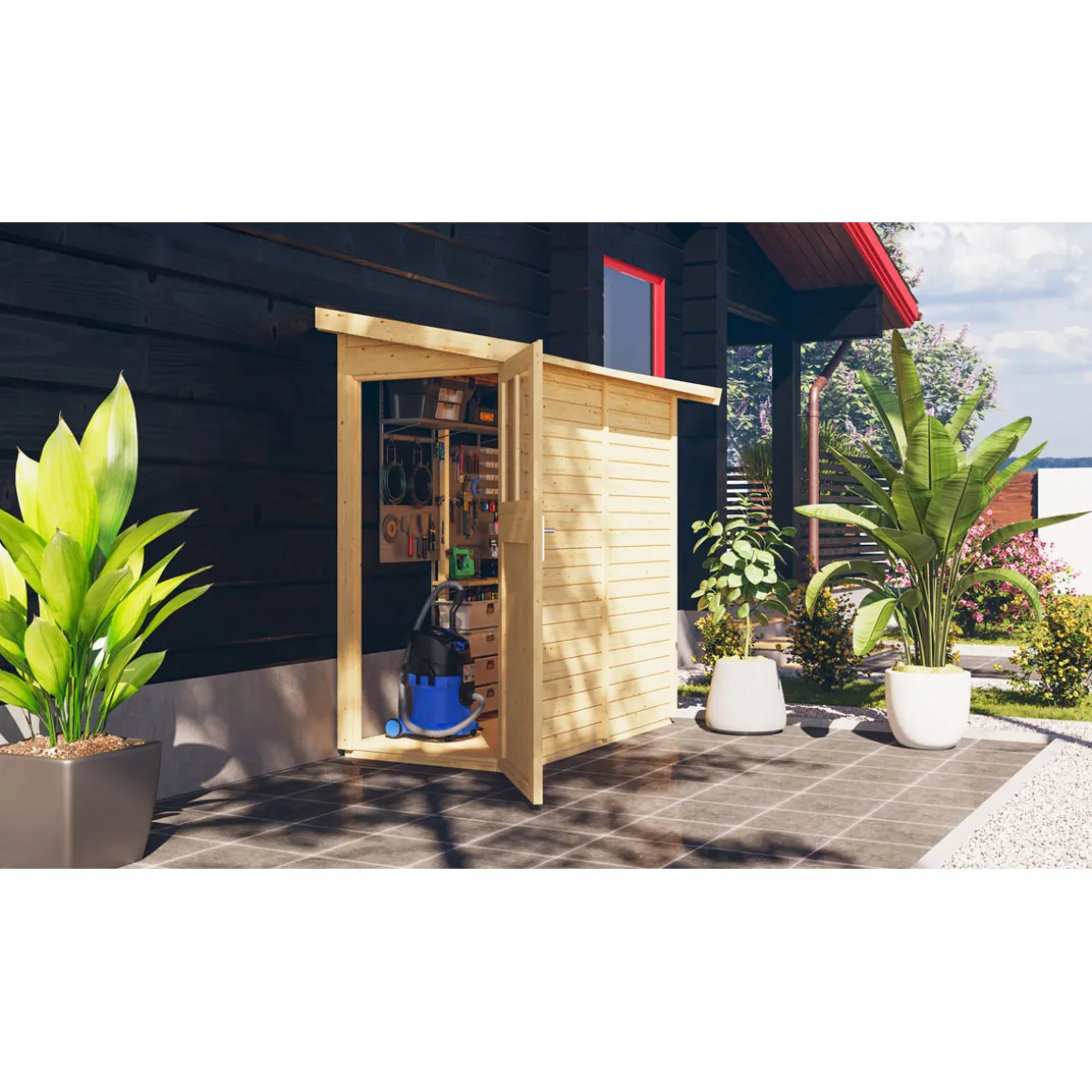 Karibu Gartenhaus Goerlitz naturbelassen