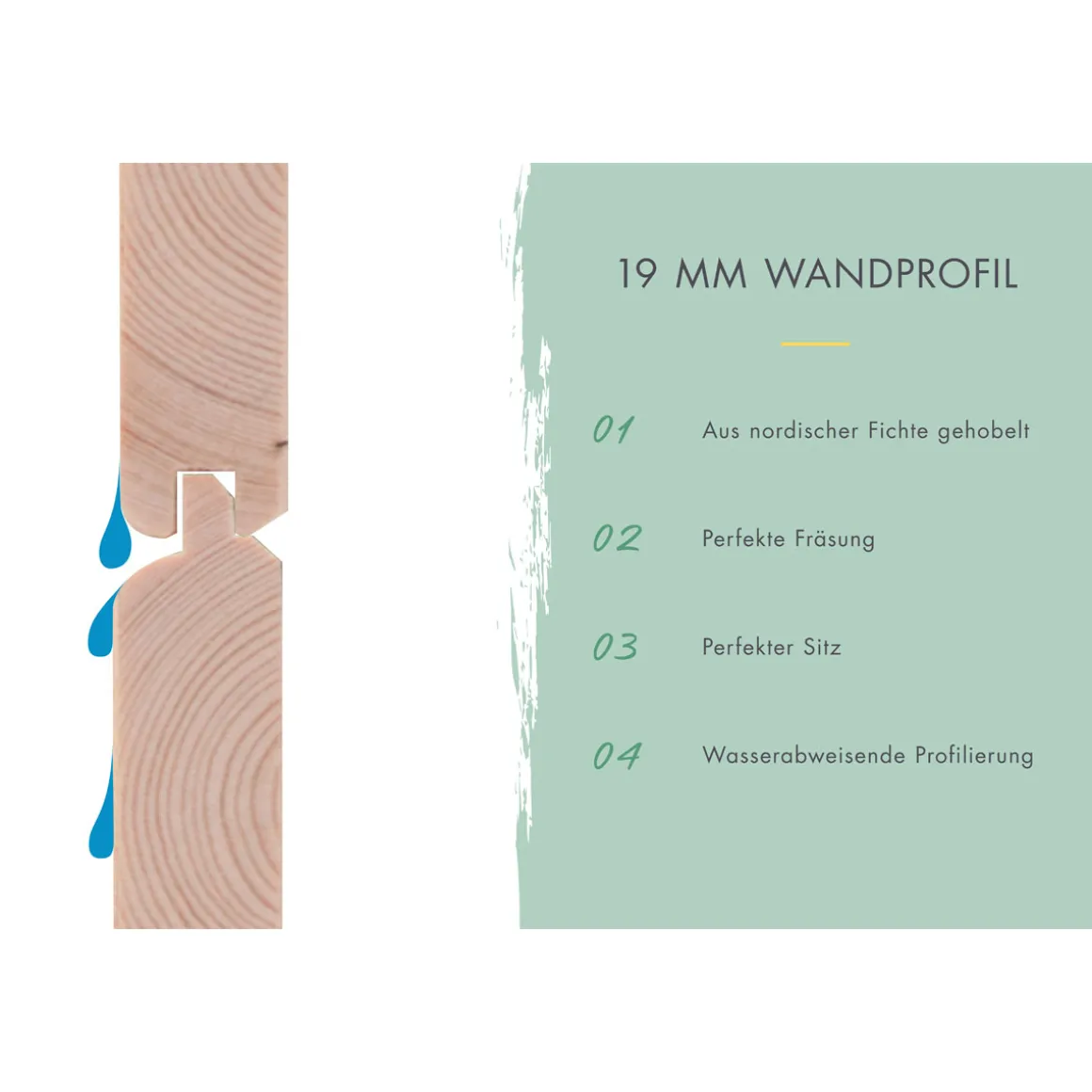 Karibu Gartenhaus Goerlitz naturbelassen