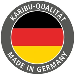 Karibu Sauna Malin Eckeinstieg 9 kW externe Strg modern Tür graphit ohne Kranz