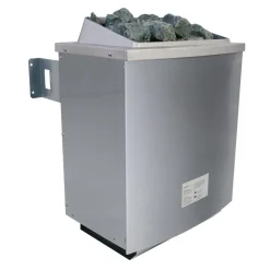 Karibu Sauna Titania 4 Fronteinstieg 9 kW Ofen externe Strg kein Kranz Energiespartür