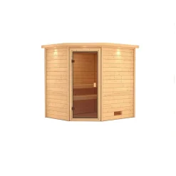 Karibu Systemsauna Mia Eckeinstieg ohne Ofen