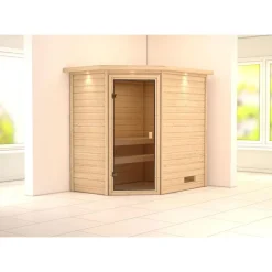 Karibu Systemsauna Svea Eckeinstieg ohne Ofen