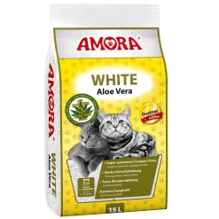 Katzenstreu Amora White Compact Aloe Vera 15 L