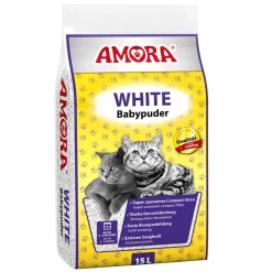 Katzenstreu White Babypuder 15 L