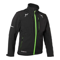 Kübler Softshell Jacke PULSE Herren schwarz/neongrün Größe XL