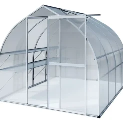KGT Gewächshaus Rhodo IV 6,8 m² silber