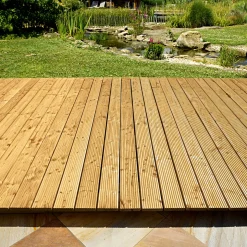 Kiefer-Terrassendiele zweiseitig genutet 200 x 14,6 x 2,6 cm