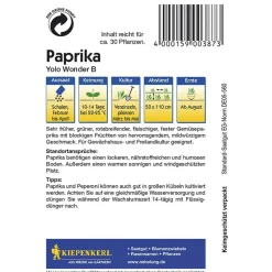 Kiepenkerl Paprika Yolo Wonder B