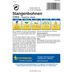 Kiepenkerl Stangenbohne Cobra