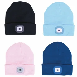 Kindermütze mit 2 LED Lampen