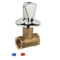 Kirchhoff UP-Ventil verchromt mit Rosette 3/4"