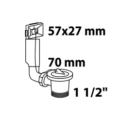 Kirchhoff Ab- und Überlaufgarnitur ECO-SAVE KS 1 1/2