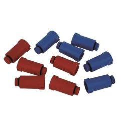 Kirchhoff Baustopfen Kusto ½ blau/rot 10 Stück 5+5